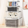 Plastic storage boxes, toy and clothing storage boxes, hand-held storage boxes with LIDS, large thickened wheeled car organizing boxes Specification image